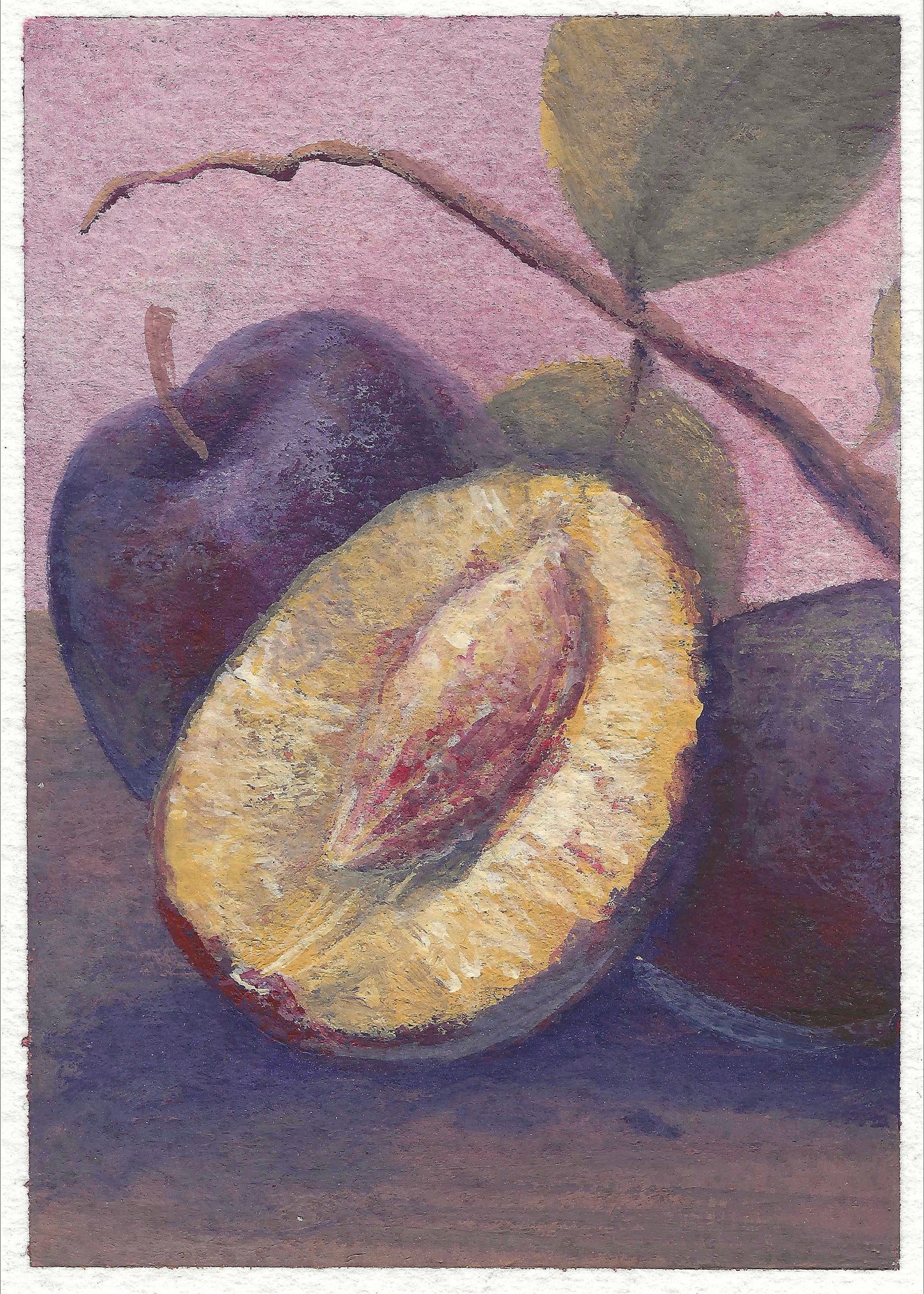 ACEO - EDITION - "Breakfast Plum"