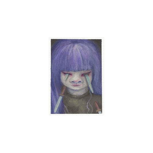 ACEO - ORIGINAL - "Staring Daggers"