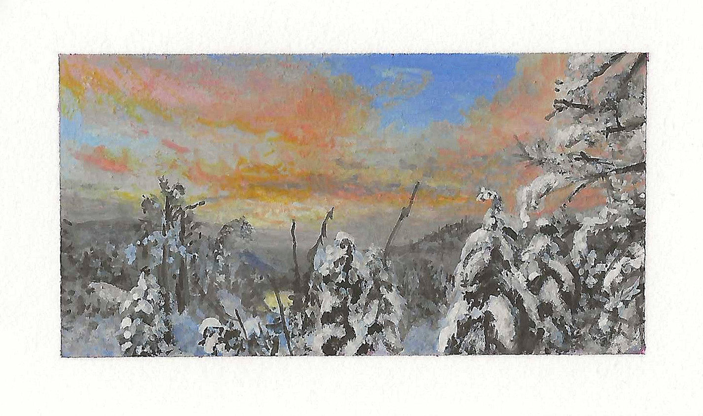 ORIGINAL ART - "Winter Scene 1"
